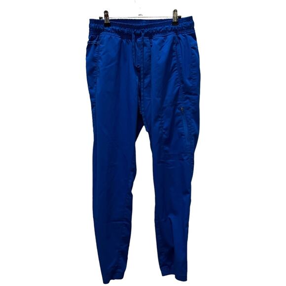 Revolution blue scrubs drawstring elastic waist pants. Size M - Picture 2 of 13